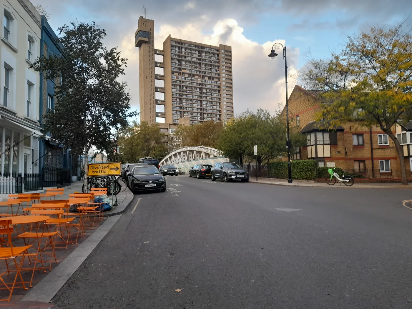 Golborne Road, North Kensington. Kerbside properties across the borough put out black sacks, not wheelie bins