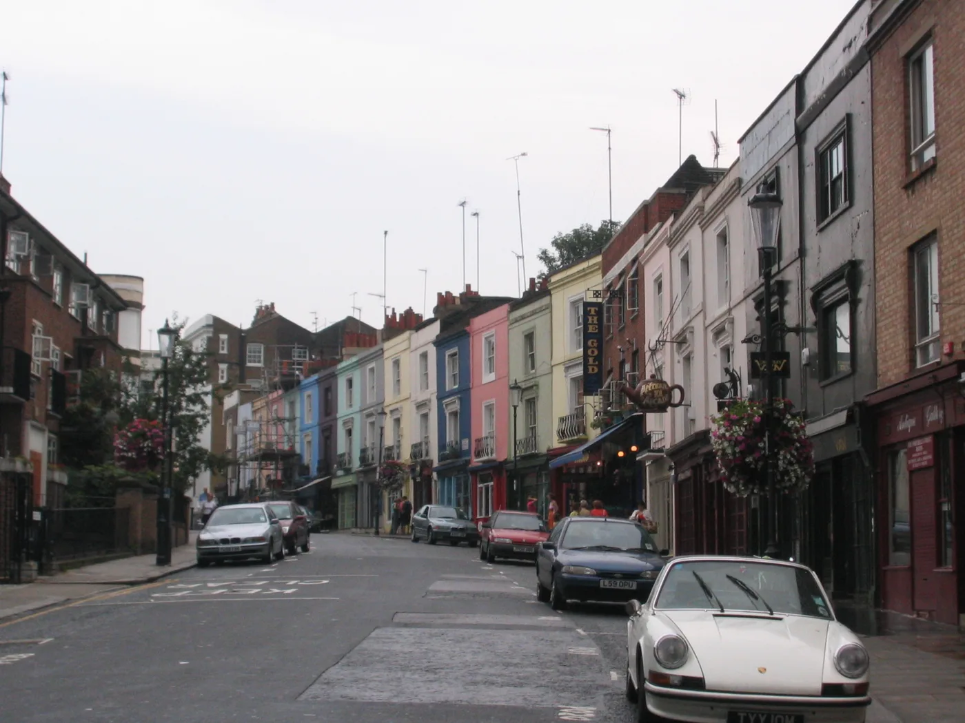Portobello Road, Notting Hill. No business in this photograph is named in this article