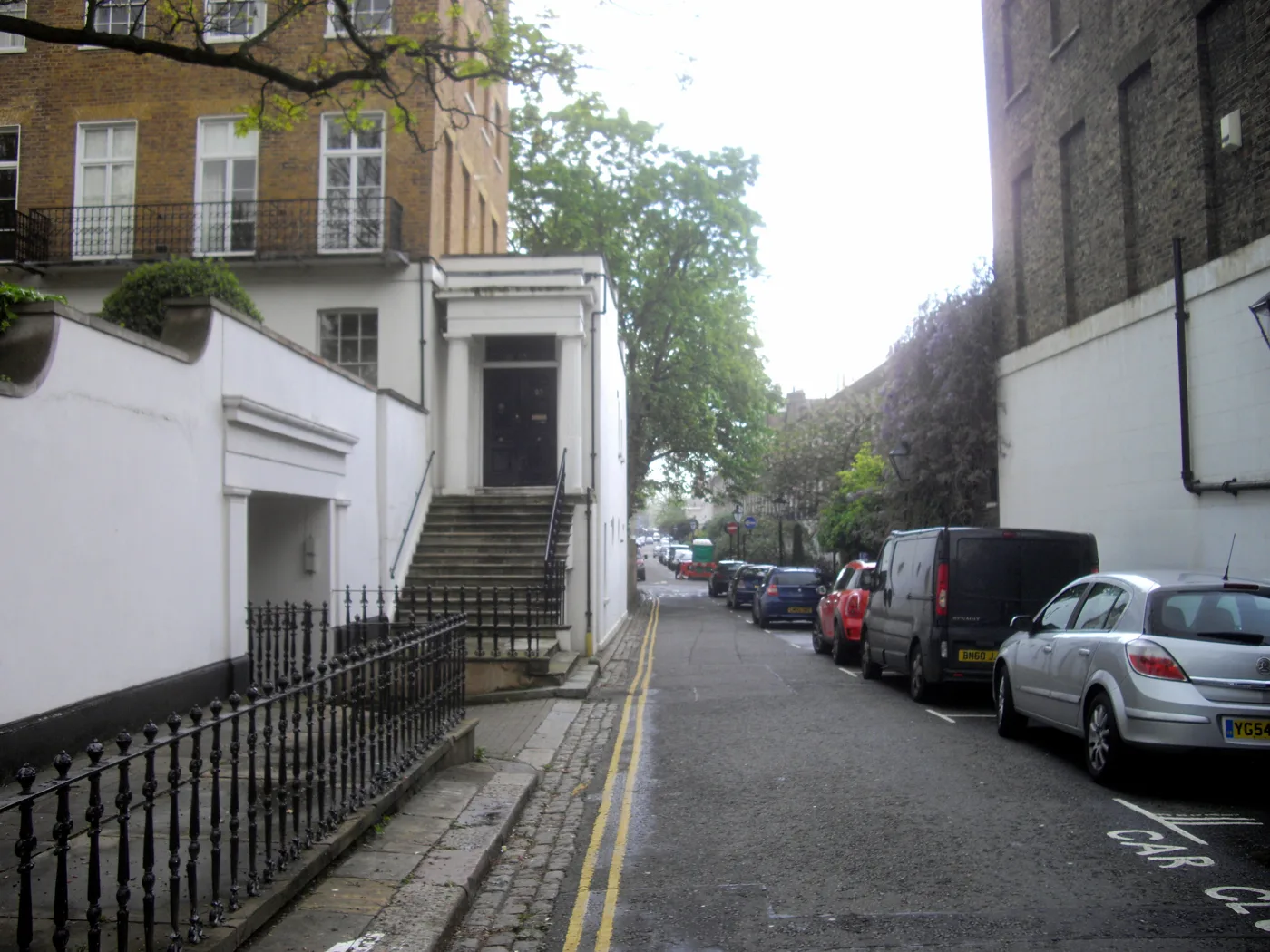 Edwardes Square, Kensington. Every street in the borough is inside a controlled parking zone